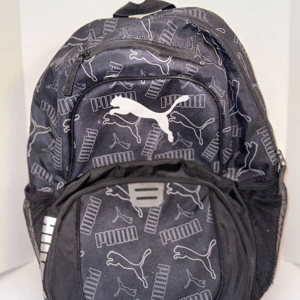 Puma Black Backpack with Adjustable Straps and Durable Material